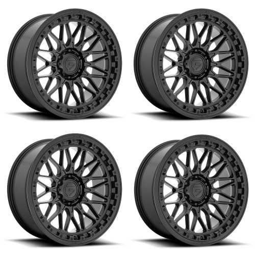 Set 4 Fuel D757 Trigger 17x9 5x5 Matte Black Wheels 17" 1mm Rims