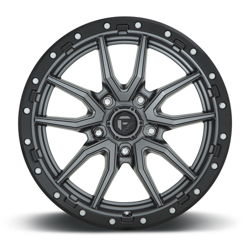 Fuel 1PC D680 Rebel 18x9 5x150 Matte Gun Metal Black Bead Ring Wheel 18" 1mm Rim