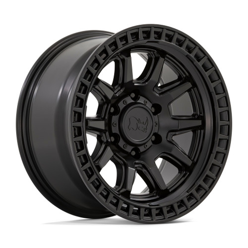 Black Rhino Calico 17x8.5 5x5.0 Matte Black Wheel 17" -10mm For Jeep Wrangler