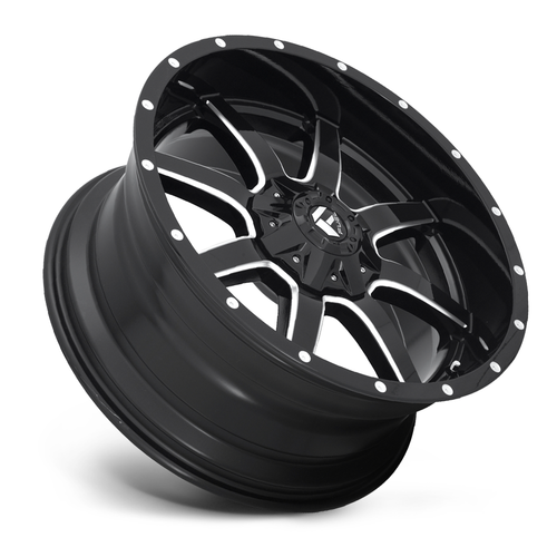 Fuel 1PC D610 Maverick 18x9 8x170 Gloss Black Milled Wheel 18" 20mm Rim