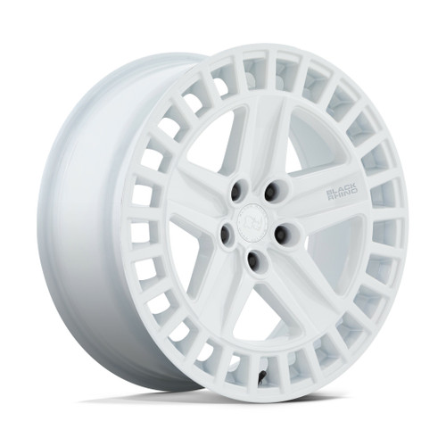 Black Rhino Alston 20x8.5 5x120 Gloss White Wheel 20" 25mm Rim
