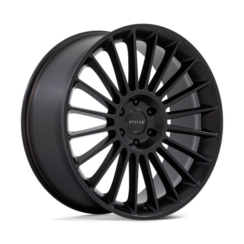 Set 4 Status Venti 22x9.5 5x130 Matte Black Wheels 22" 30mm Rims