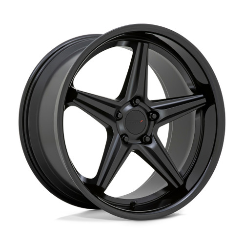 TSW Launch 20x10 5x4.5 Matte Black With Gloss Black Lip Wheel 20" 25mm Rim