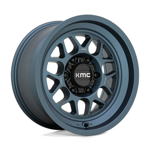 Set 4 KMC KM725 Terra 20x9 5x5 Metallic Blue Wheels 20" -12mm Rims