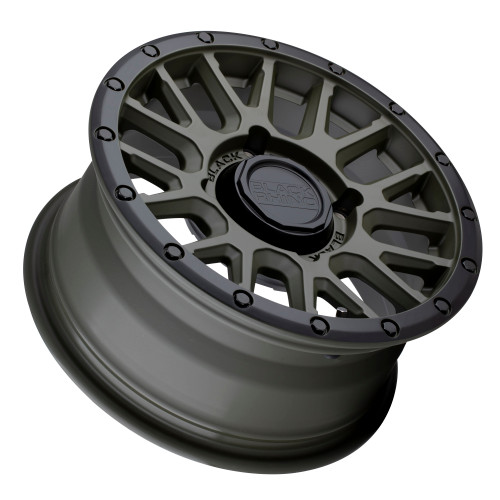 Black Rhino Powersports La Paz Utv 15x7 4x110 Drab Green Black Wheel 15" 51mm