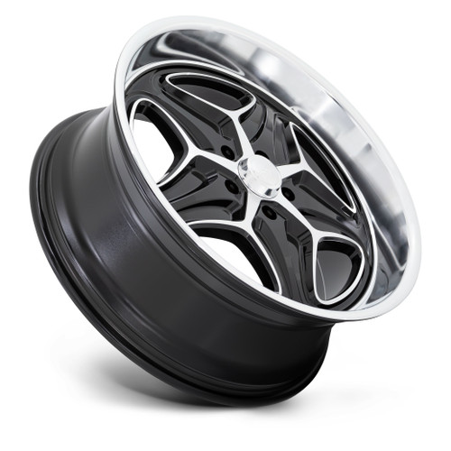 22" Foose 1PC F171 Merlot 22x10.5 5x5 Gloss Black Machined Wheel 6mm Rim
