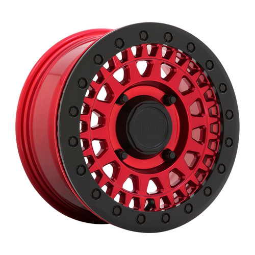 Black Rhino Powersports Parker Utv Beadlock 14x7 4x137 Candy Red Black Wheel 14" Black Rhino Powersports Parker Utv Beadlock 14x7 4x137 Candy Red Black Wheel 14"