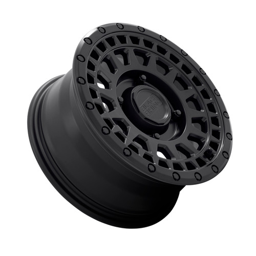 Set 4 Black Rhino Powersports Parker Utv 15x7 4x110 Matte Black Wheels 15" 51mm