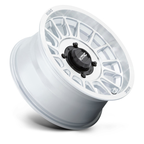 Set 4 KMC Powersports KS138 Impactx7 4x156 Silver Machine Face Wheels" 10mm