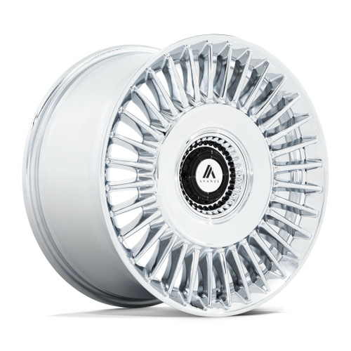 Asanti Black ABL-40 Tiara 20x9 5x115 5x120 Chrome Wheel 20" 15mm Rim