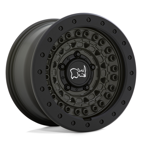 Black Rhino Barricade 18x9 6x5.5 Drab Green Black Rock Guard Wheel 18" -18mm