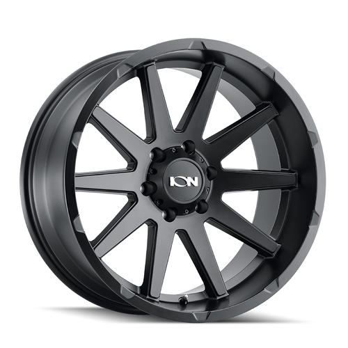 17" Ion 143 17x9 Matte Black 8x6.5 Wheel -12mm Rim