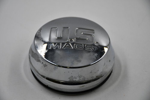 U.S. MAGS Chrome Metal Wheel Center Cap Hub Cap 1014-09-06P 3.1235" Push In