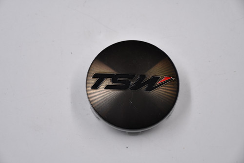 TSW Machined Dark Gray w/ Black & Red Logo Center Cap PC-G18 2.375" Fits 5/114.3mm Bolt Patterns Wheel Hub Cap