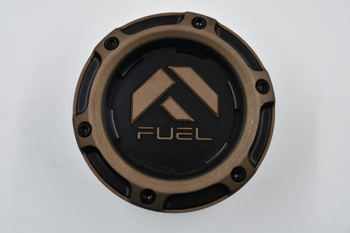 Fuel Off-Road Black Bronze Logo Wheel Center Cap 1005-50SZD 8x170 8x180 Snap In Center Cap 5.0625 Inch