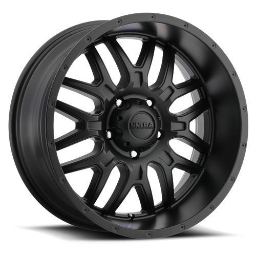20" Ultra 203SB Hunter 20x9 5x5.5 Satin Black Satin Clear-Coat Wheel -12mm Rim