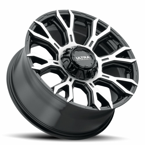 20" Ultra 123U Scorpion 20x9 6x135/5.5 Gloss Black Diamond Cut Face Wheel 18mm