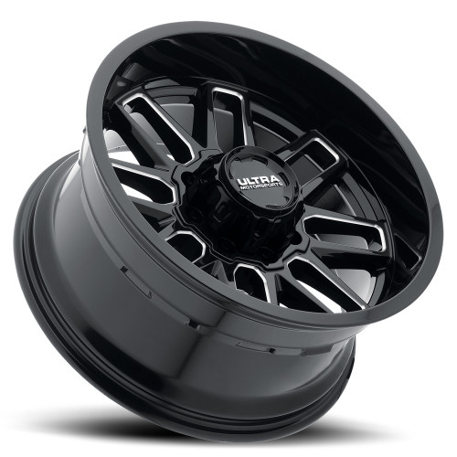 20" Ultra 231BM Butcher 20x10 8x170 Gloss Black Milled Accents Wheel -25mm Rim