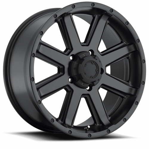 15" Ultra 195SB Crusher Satin Black 15x8 Wheel 5x4.5 -19mm Rim