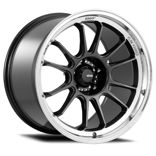 Set 4 16" Konig 47MC Hypergram 16x8 4x100 38mm Metallic Carbon Machined Lip Rims