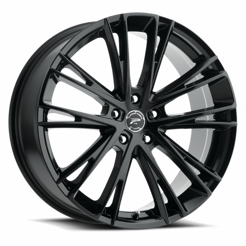 18" Platinum 458BK Prophecy 18x8 5x112 Gloss Black Clear-Coat Wheel 40mm Rim