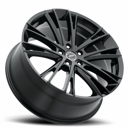 18" Platinum 458BK Prophecy 18x8 5x112 Gloss Black Clear-Coat Wheel 40mm Rim