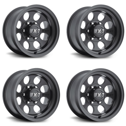 Set 4 17" Mickey Thompson Classic III Black  17x9 Wheels 5x5.00 -12mm