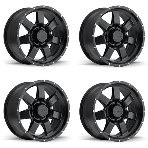 Set 4 18" Mamba 586B M14  18x9 Wheels 6x5.50 -12mm