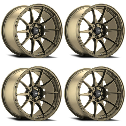 Set 4 15" Konig 57BZ Dekagram Gloss Bronze 15x8 Wheels 4x100 25mm Racing Rims