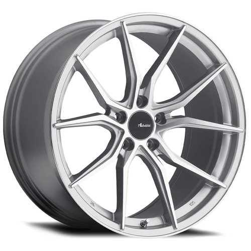 18" Advanti Racing 80S Hybris  18x8 Silver Machined Wheel 5x115 Rim +35mm