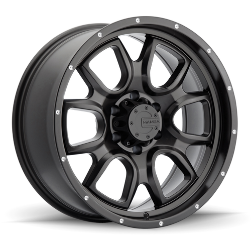 18" Mamba 591B M19 18x9 6x135 Matte Black Wheel 20mm For Ford Lincoln Truck Suv