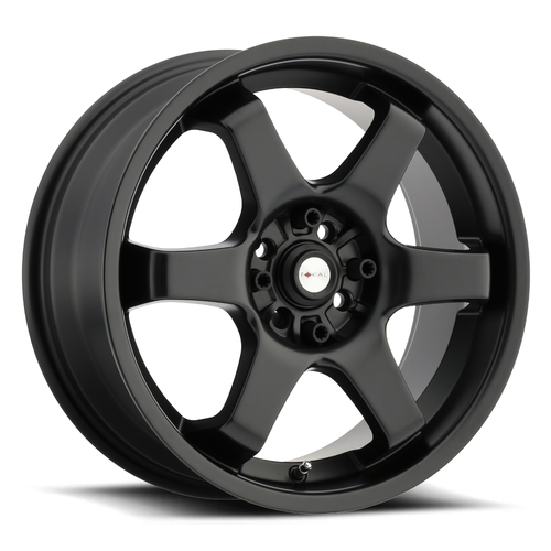 16" Focal 421B X 16x7 4x100/4.5 Satin Black Satin Clear Coat Wheel 42mm Rim