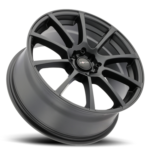 16" Focal 448SB F-20 16x7 4x100 4x108 Satin Black Satin Clear-Coat Wheel 40mm