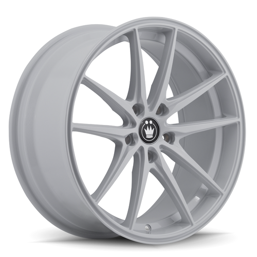 Set 4 17" Konig 37W Oversteer White 17x8 Wheels 5x4.5 45mm Street Wheels