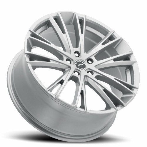 20" Platinum 458S Prophecy 20x8.5 5x4.5 Gloss Silver Clear Coat Wheel 40mm Rim