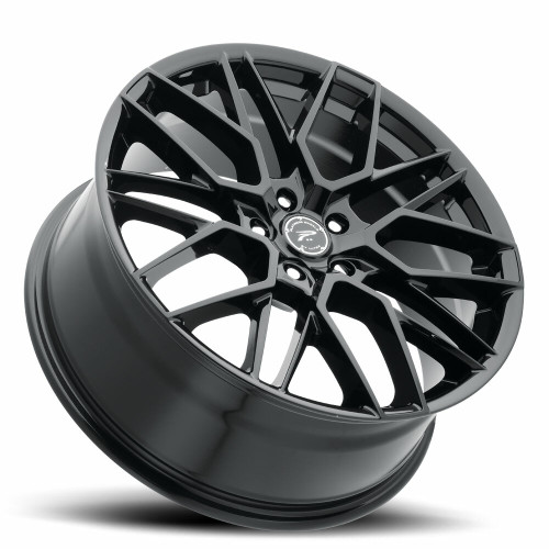 18" Platinum 459BK Retribution 18x8 5x110 Gloss Black Clear-Coat Wheel 35mm Rim