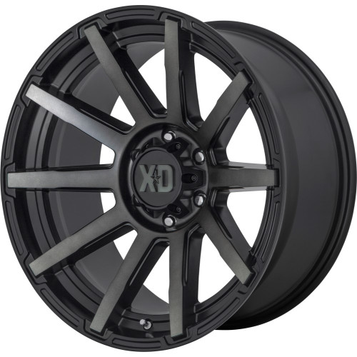 Set 4 XD XD847 Outbreak 20x10 6x135 Satin Black With Gray Tint Wheels 20" -18mm