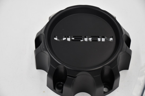 Vision 353 Turbine matte black 6 lug center cap C353MB-6V 5.25 inch