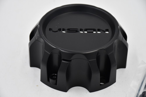 Vision Wheel 353 Turbine C353MB-6V Matte Black Center Cap 6 Lug Fit 6x5.5 6x135