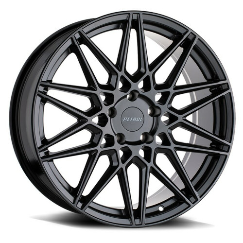 Set 4 Petrol P3C 19x8 5x4.5 Semi Gloss Black Wheels 19" 40mm Rims