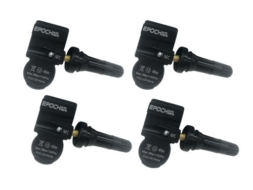 Set 4 TPMS Tire Pressure Sensors 433Mhz Rubber fits 13-18 Nissan Pathfinder