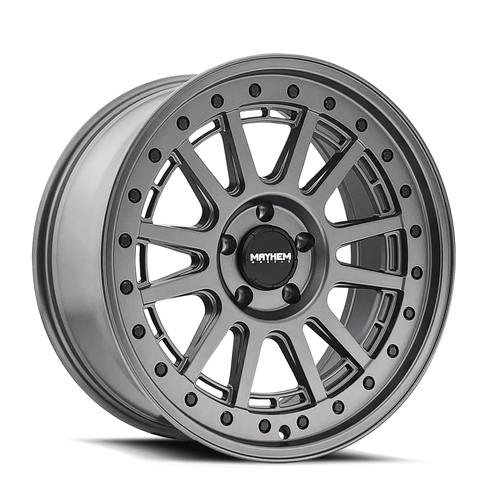 20" Mayhem Compass 20x9 Matte Gunmetal Black Bolt 8x6.5 18mm For Chevy GMC Ram