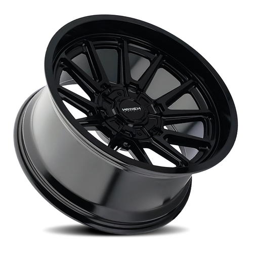 20" Mayhem Intrepid 20x10 Gloss Black 8x180 Wheel -24mm Lifted For Chevy GMC Rim