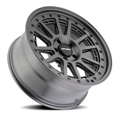 20" Mayhem Compass 20x9 Matte Gunmetal Black Bolt 6x5.5 Wheel 0mm For Chevy GMC