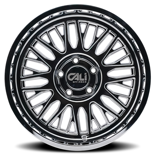Cali Off-Road Vertex 24x14 8x170 -76mm Chrome 8 Lug For Ford Wheel 9116-24470C