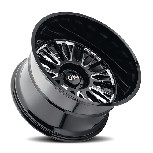 22" Cali Off-Road Vertex 22x12 Black Milled 8x170 Wheel -44mm Lifted For Ford