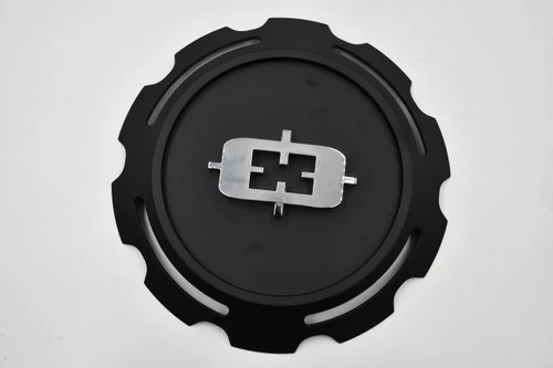 Vision 390 Empire 391 Rebel Satin Black 8 Lug Wheel Center Cap C390SB-8V