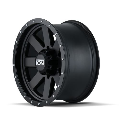 20" Ion 134 20x9 Matte Black Black Beadlock 5x150 Wheel 0mm Rim For Toyota