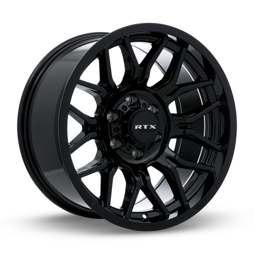 18" RTX Claw Gloss Black Wheel 18x9 5x5 -12mm Lifted For Jeep Wrangler Truck Rim