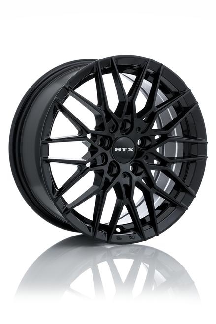 Set 4 17" RTX V20 Gloss Black Wheels 17x7.5 5x4.5 42mm Truck Suv Rims